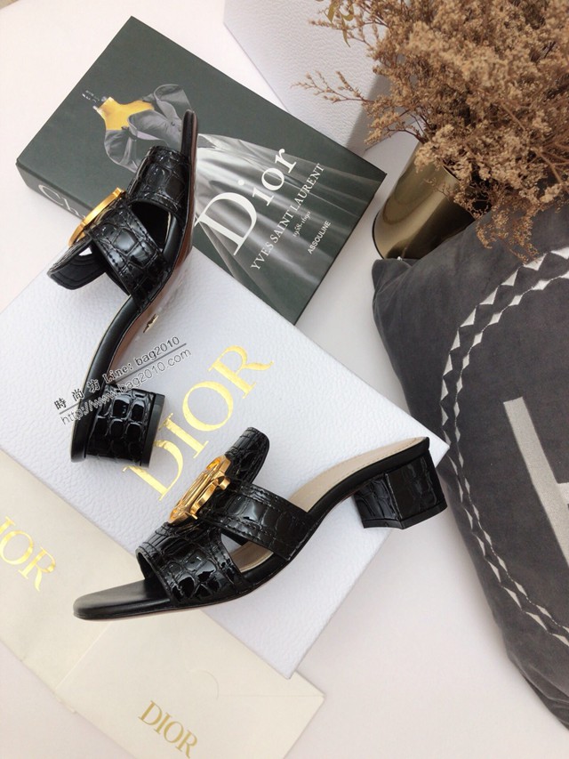 Dior迪奧2021春夏新款果凍色女鞋 CD字母logo五金扣平底鏤空人字拖夾趾涼鞋 dx2861